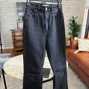 Rolla's Women's Black Duster High Rise Dusters Bootcut Jeans Size 24